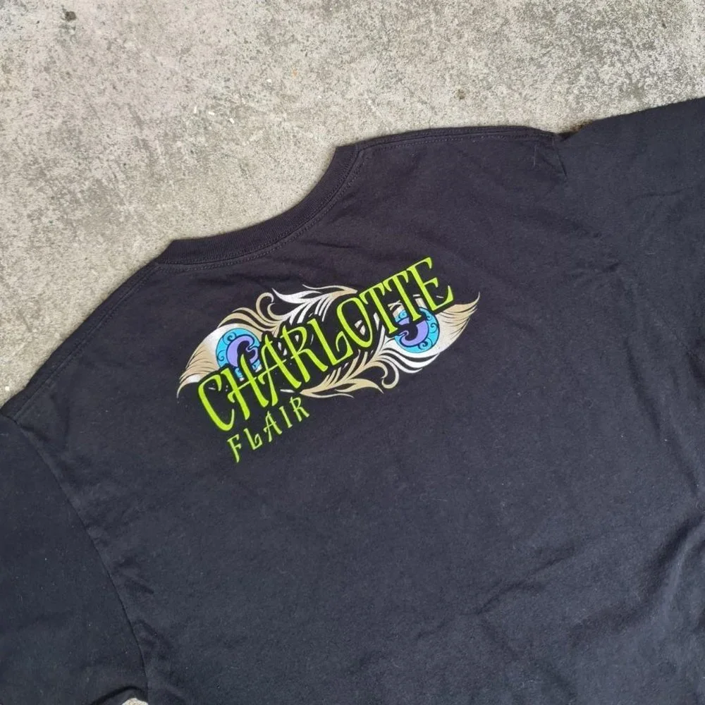 WWE Charlotte FlaIr Dynasty Wrestling Sports Graphic T Shirt Womens M 12 14 - Picture 3 of 4